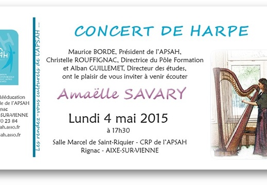 Concert pour l'APSAH - 2015