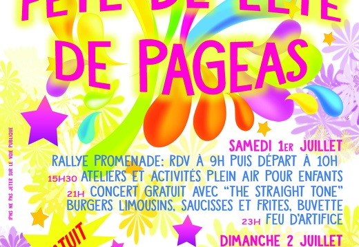 Concert Fête de l'été de Pageas - 2017